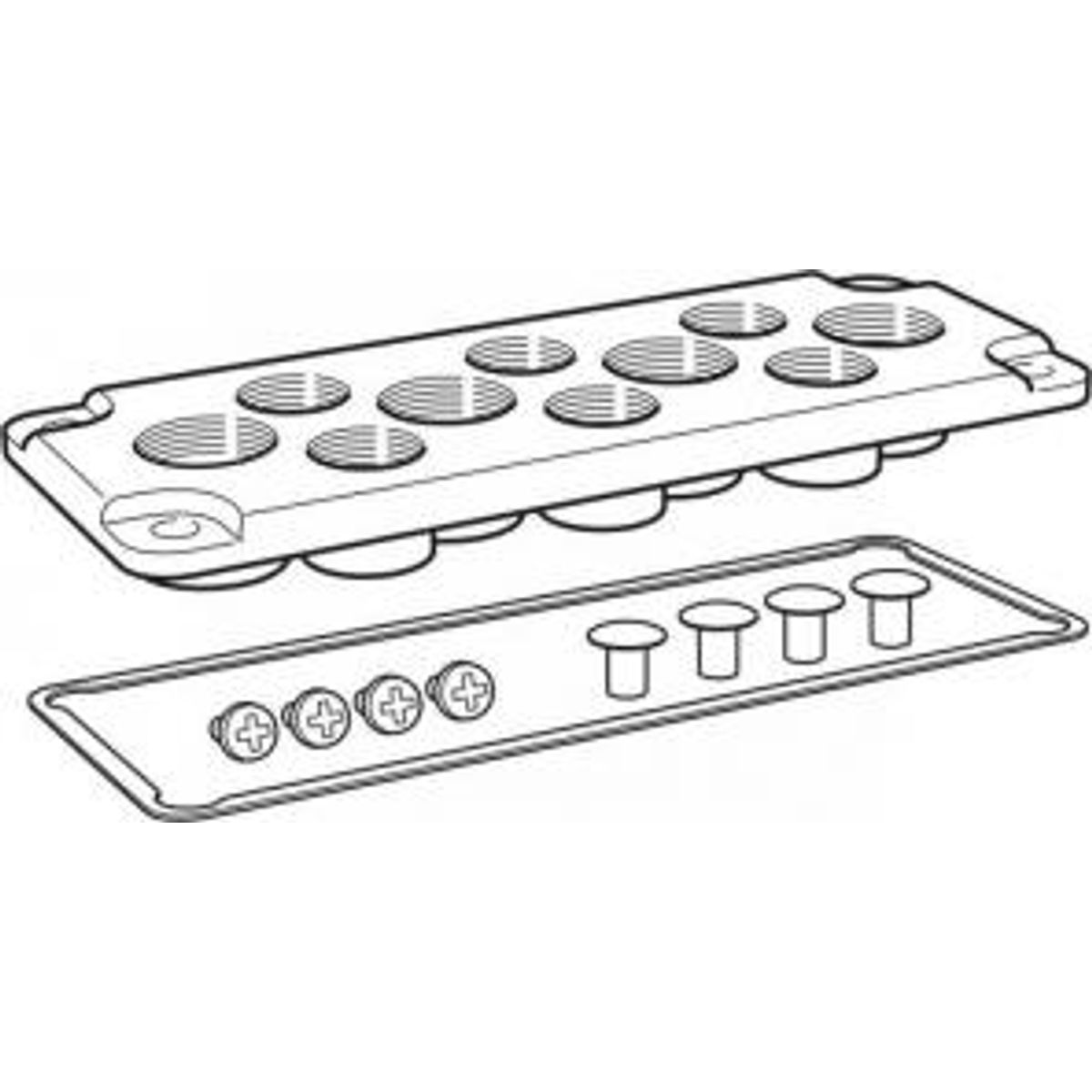 Flange mb10015-pm 12xpg13,5 komplet