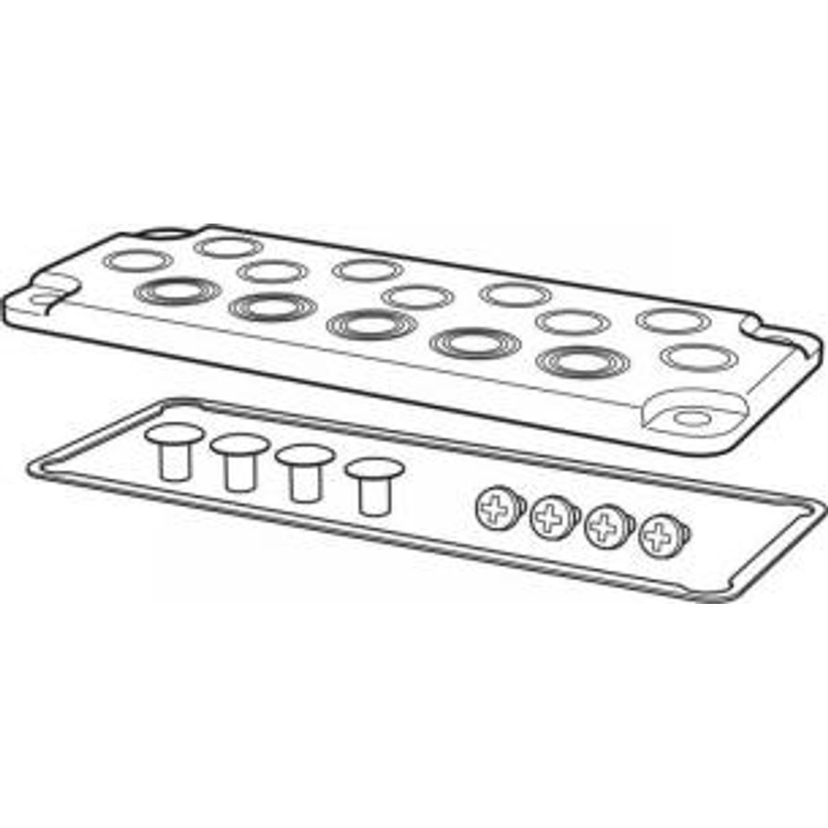 Flange mb10593-pm 9xpg11+5xpg9/16 komplet