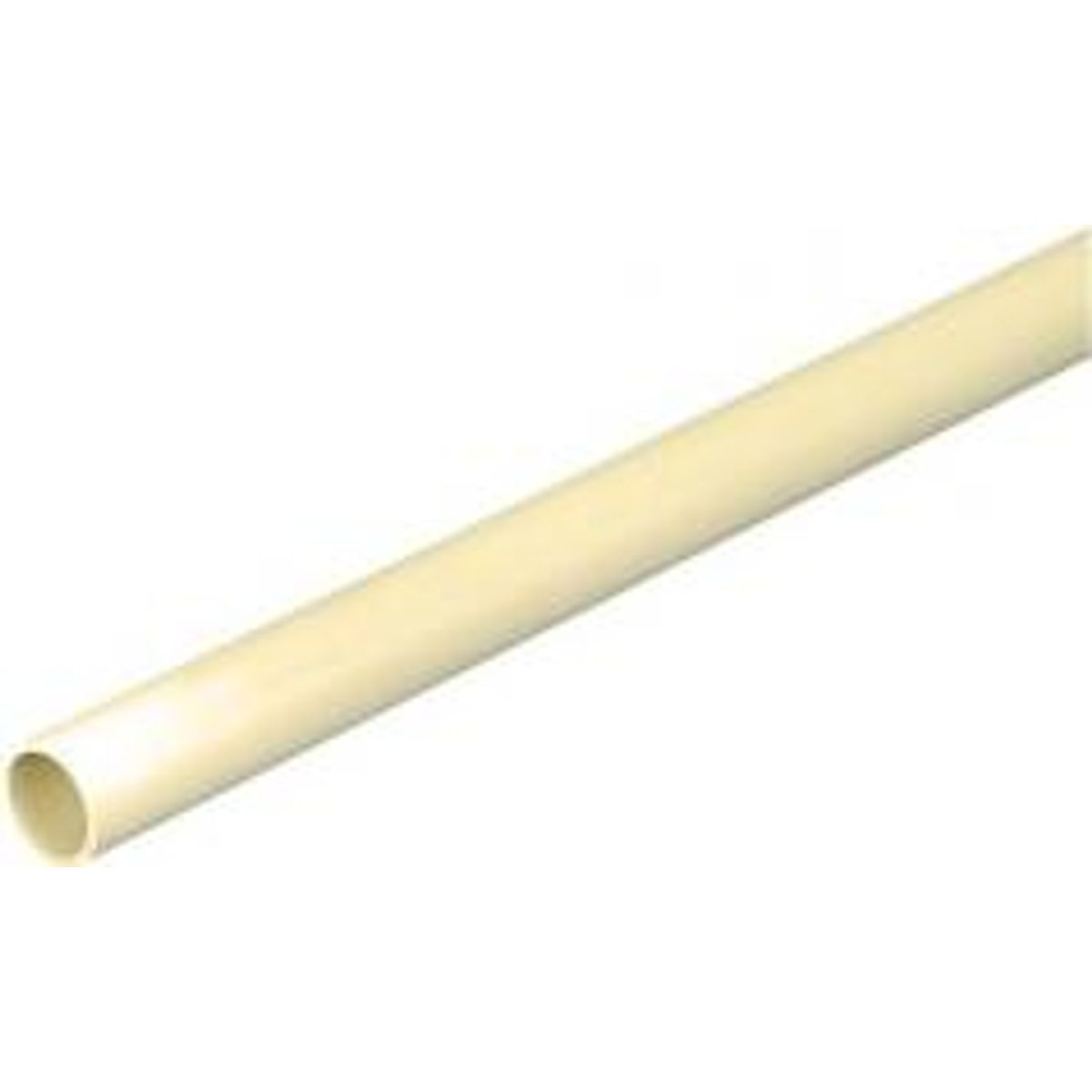 PLASTRØR STIVE 50MM (2") PVC, GUL/HVID