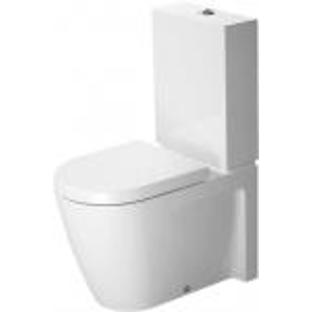 Duravit Starck 2 toiletskål back-to-wall skjult P-lås