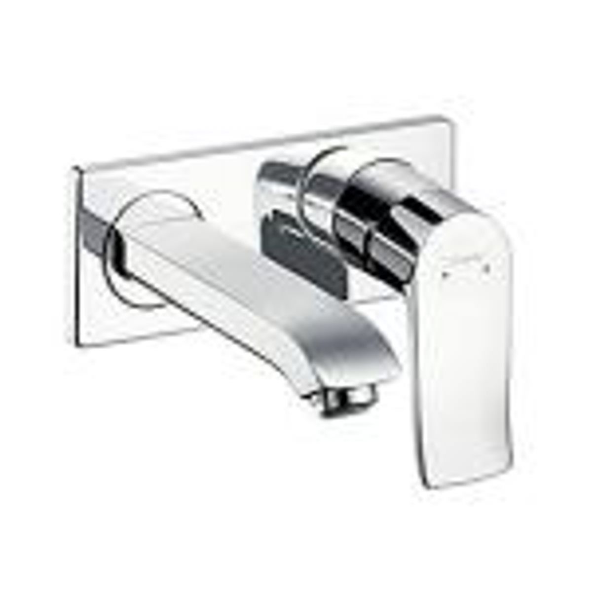 Hansgrohe Metris 2-huls håndvaskarmatur til væg, 165 mm tud