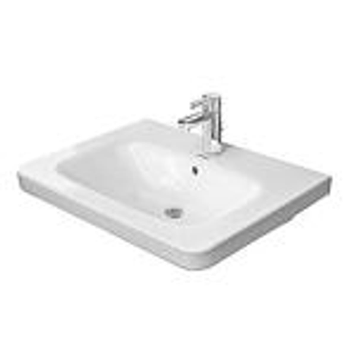 Duravit DuraStyle vask 80x48cm med hanehul og overløb