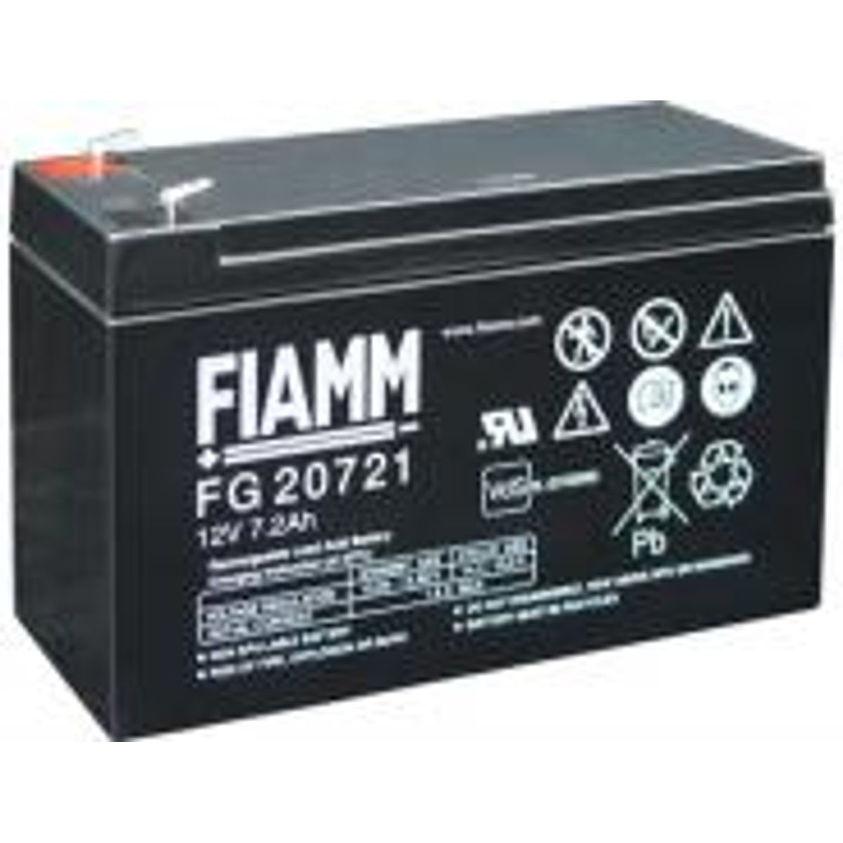 Fiamm blybatteri 12vplt / 7,2 Ah.