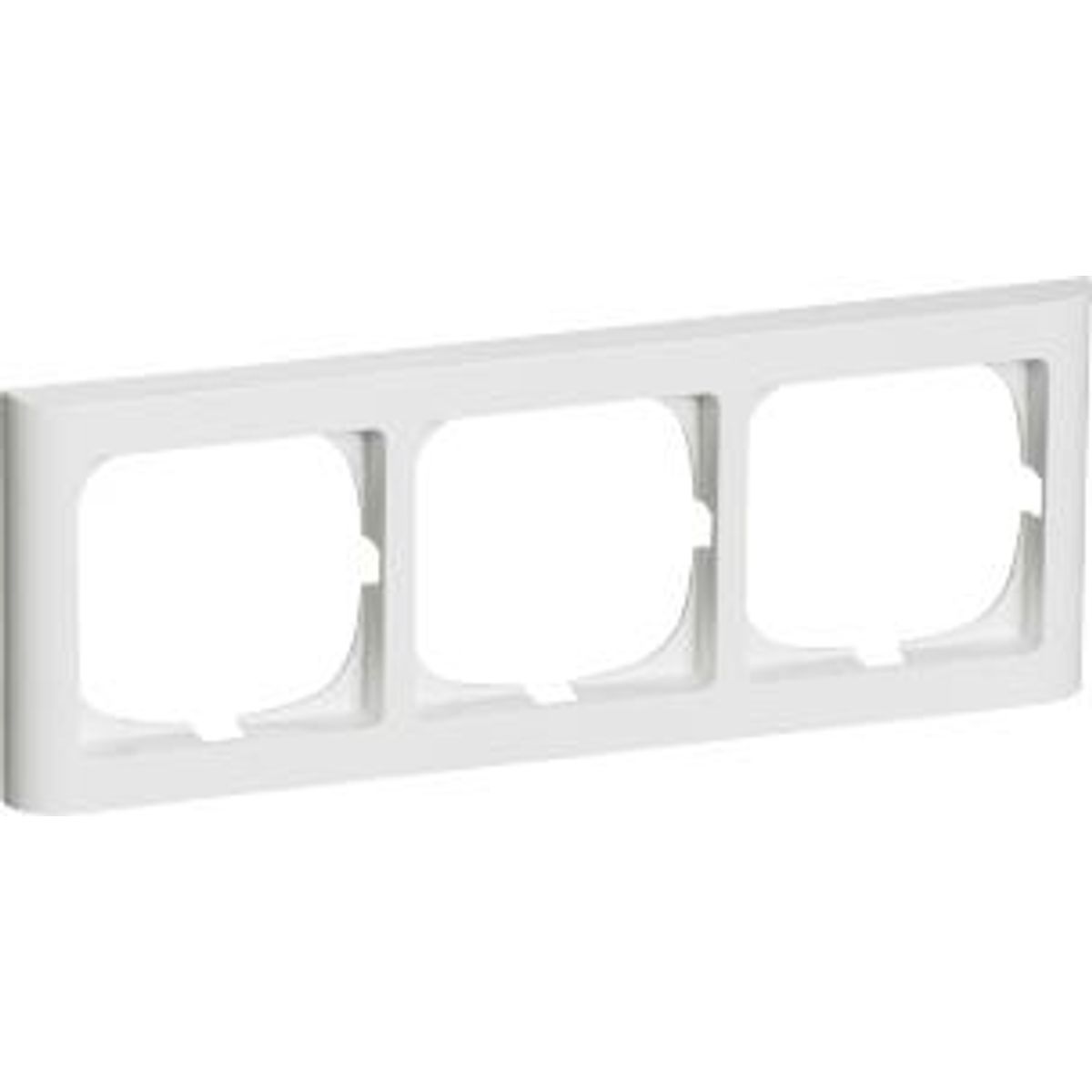 LK FUGA ® Softline Ramme 63 3 modul vandret tripel, hvid