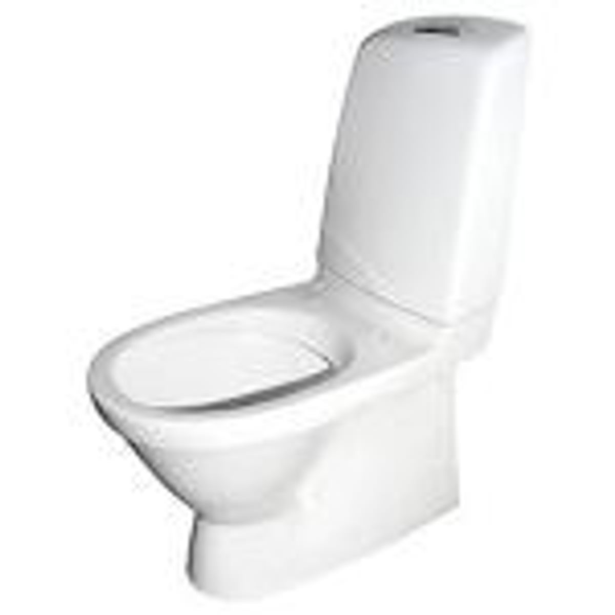 Gustavsberg Nautic 1500 Toilet 2/4 ltr. m/Skjult S-lås, Hygienic Flush & Ceramicplus, 650x345 mm