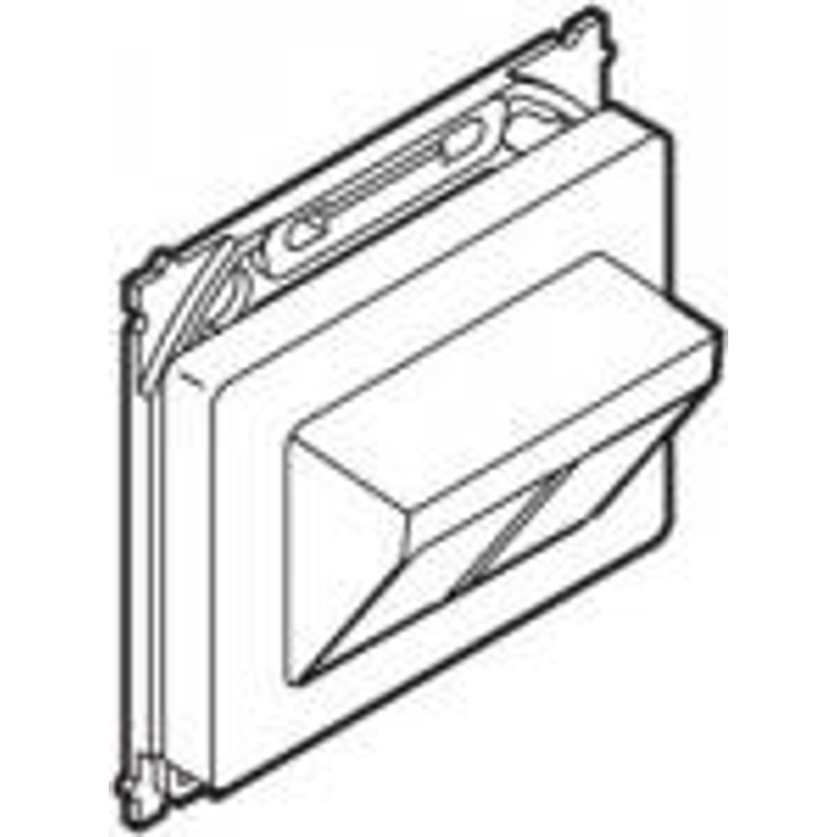 OPUS ® 66 DATAUDTAG FOR 2 X RJ45 SKRÅ HVID UDEN KONNEKTOR