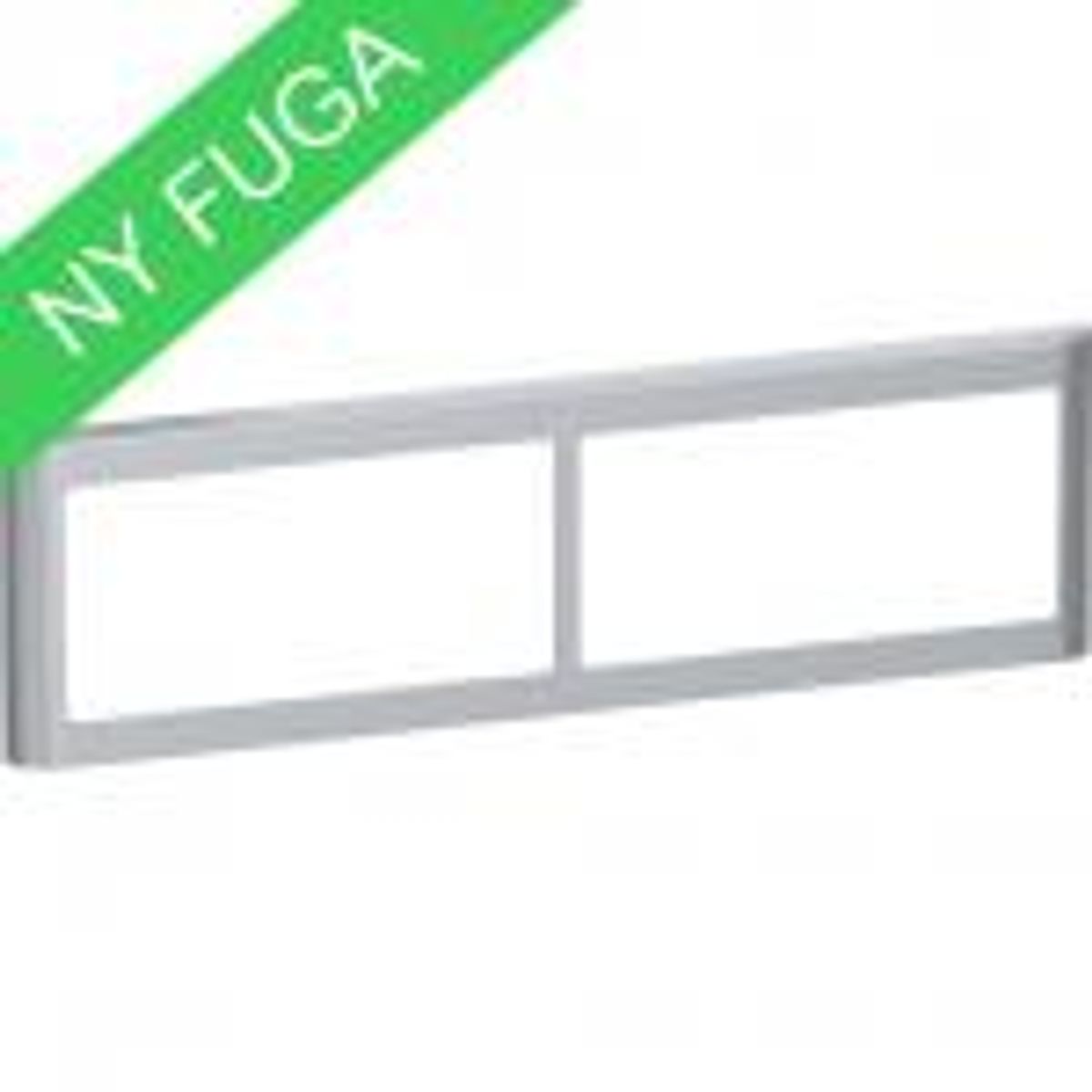 LK FUGA ® Design Ramme 63 Soft, 2x2 modul vandret, stålmetallic