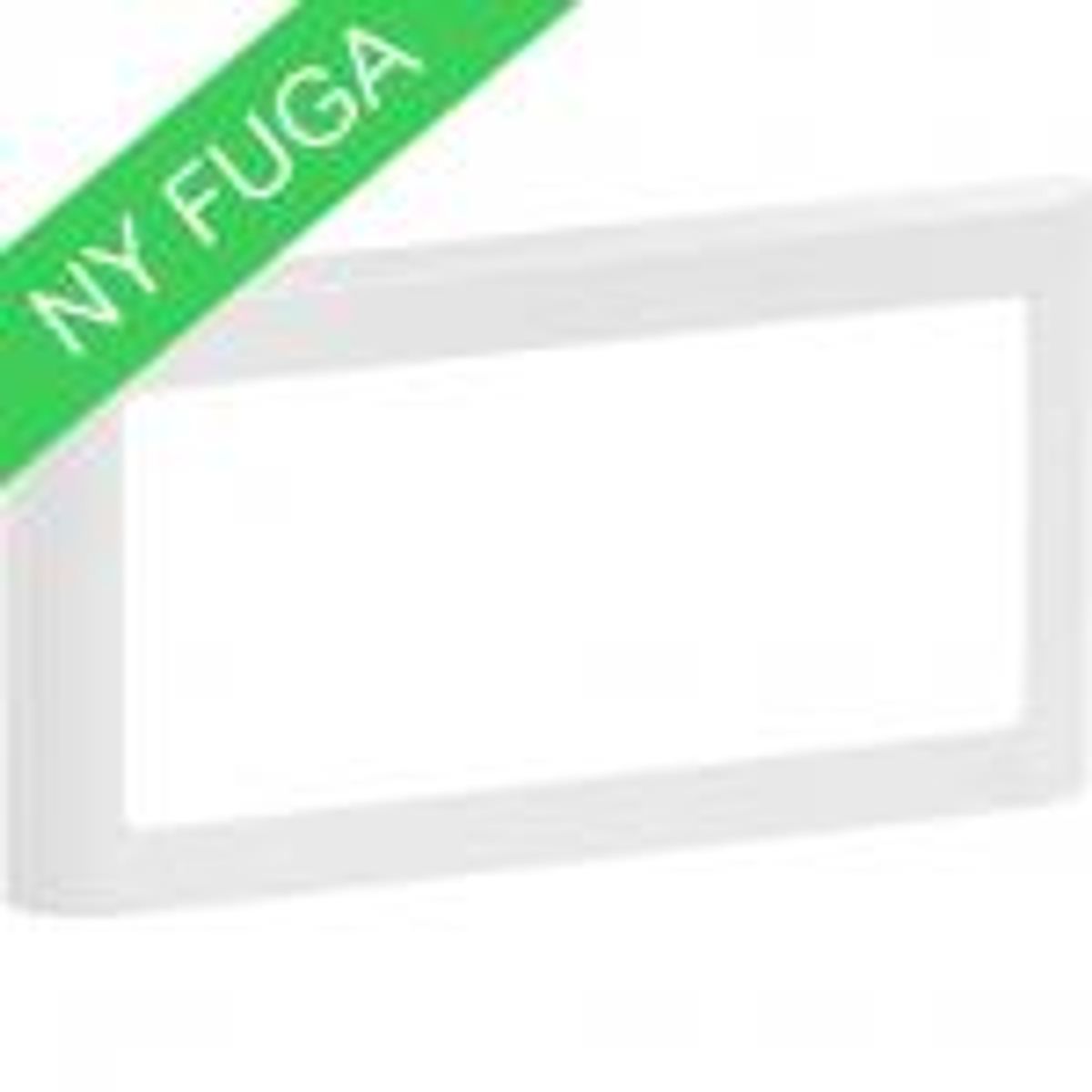 LK FUGA ® Design Ramme 63 Soft, 2 modul vandret, hvid