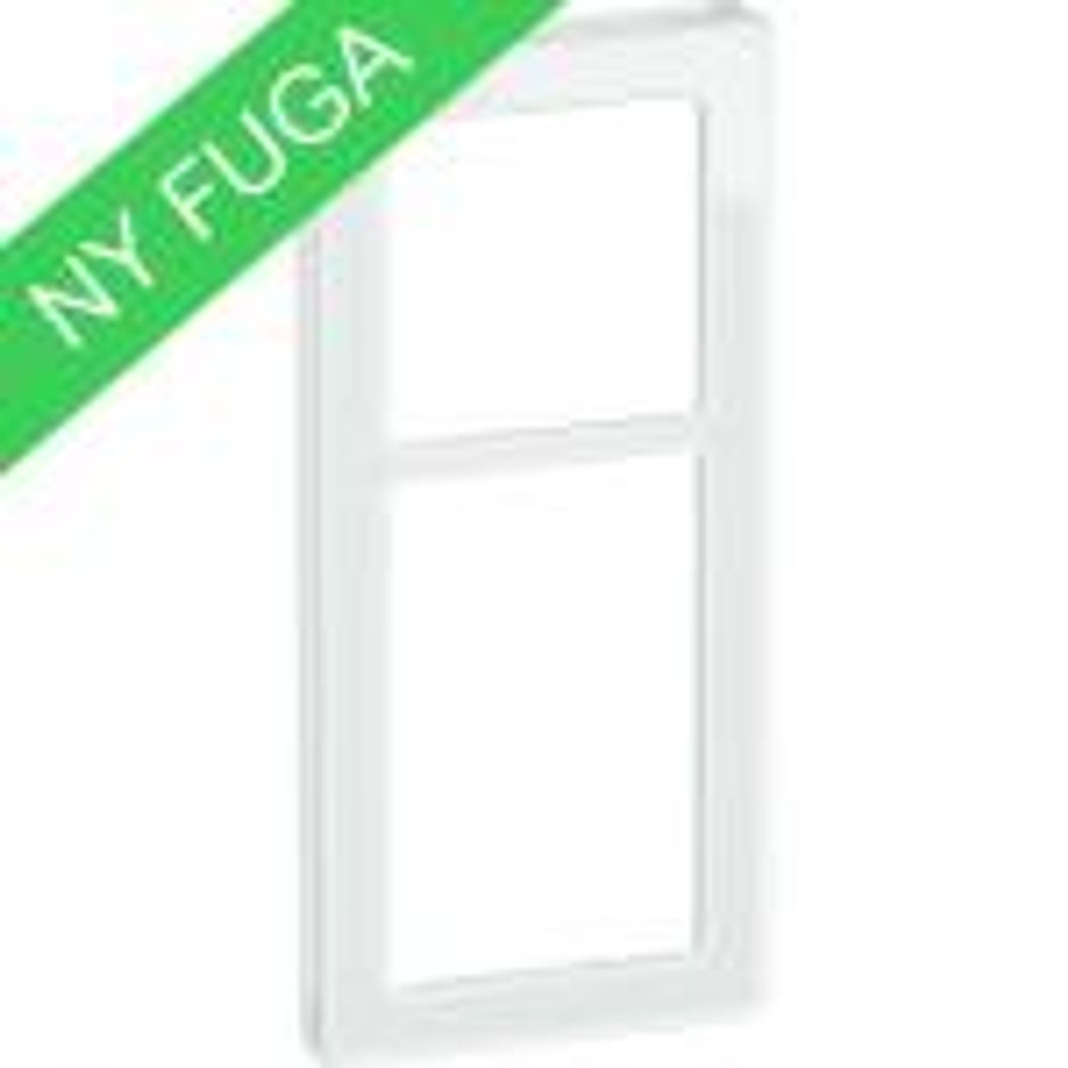 LK FUGA ® PURE Design Ramme glas 2,5 modul, hvid