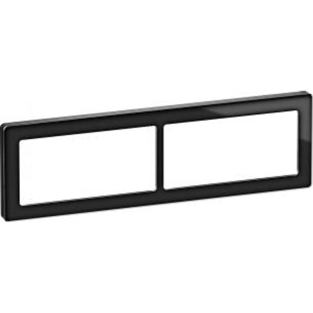 LK FUGA ® PURE Design Ramme glas 2x2 modul, sort