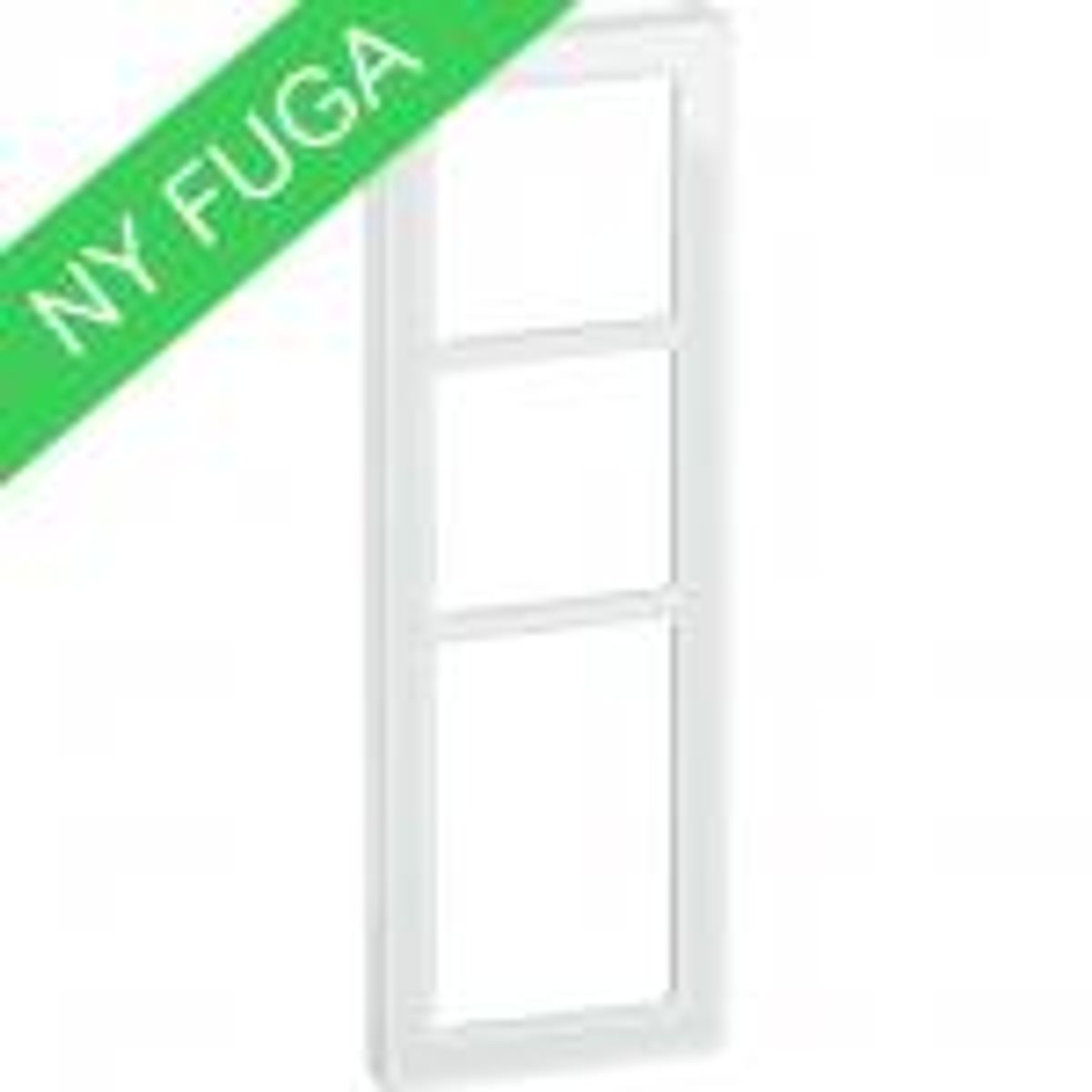 LK FUGA ® PURE Design Ramme glas 3,5 modul, hvid