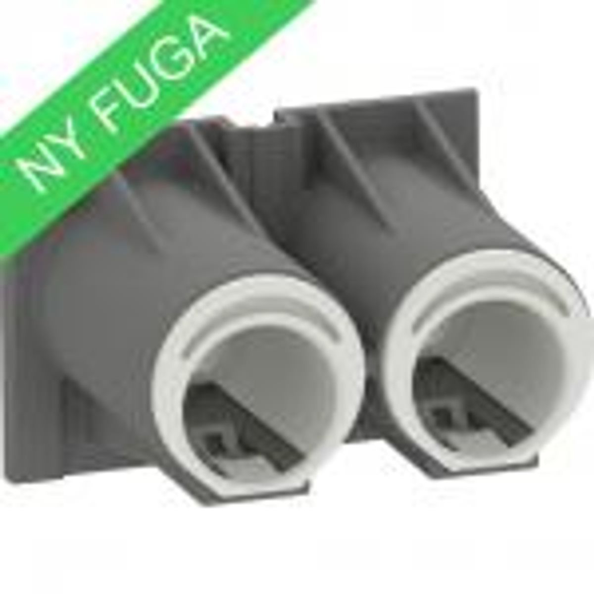 LK FUGA ® Tud 2xØ16-20 mm for FUGA indmurings- og instøbningsdåser