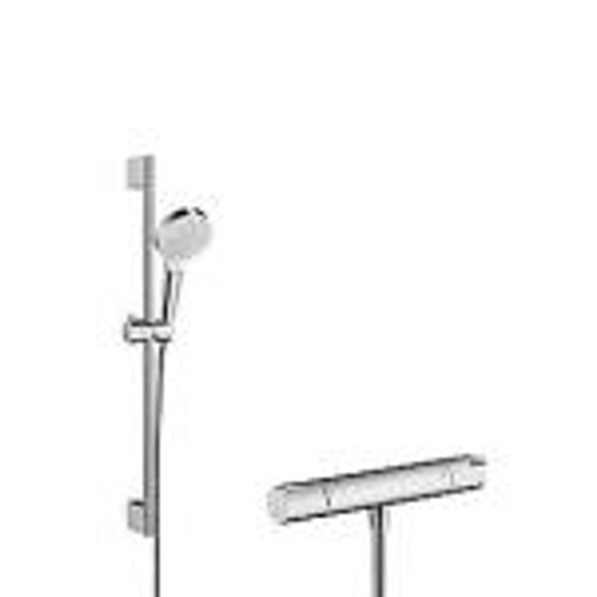 hansgrohe Vario Ecostat 1001 CL termostatsæt Inkl. Crometta Vario jet 65cm. Eksklusiv rosetter og forskruninger