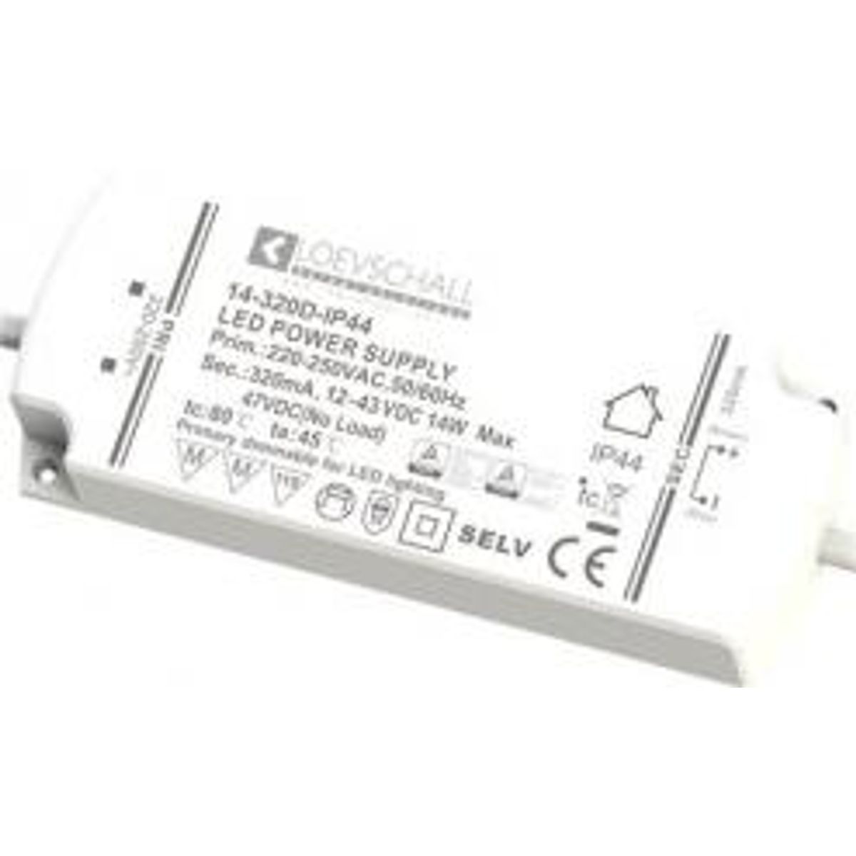 LED driver dæmpbar 4,5-15W 14-320D-IP44 til 350mA spot