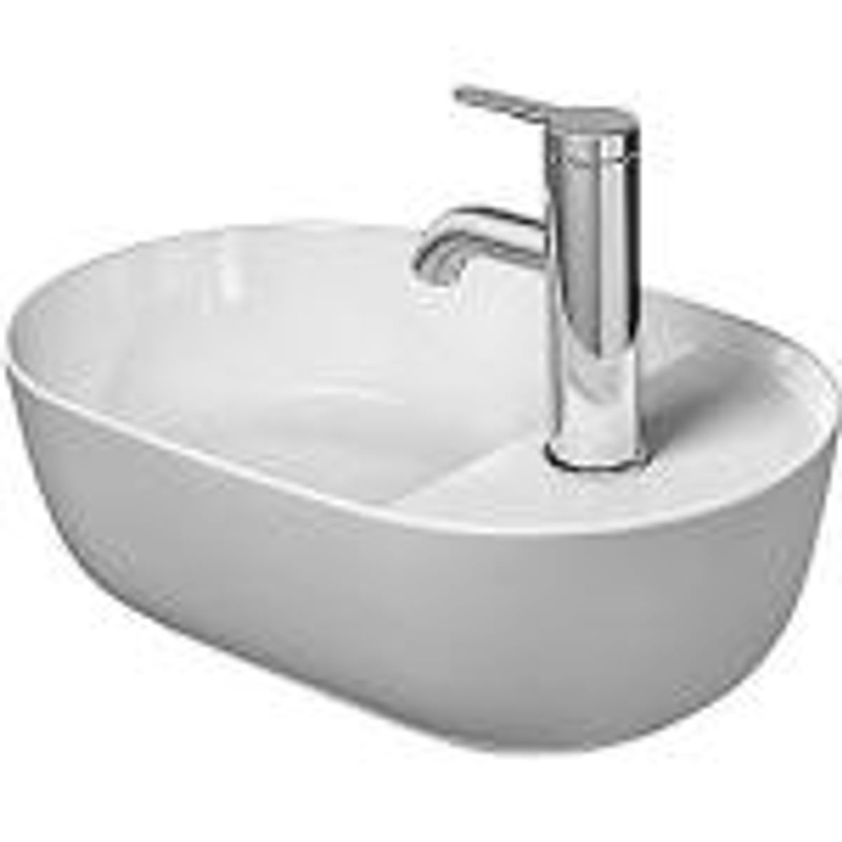 Duravit Luv bowle 420x270mm, til bordplade, WonderGliss