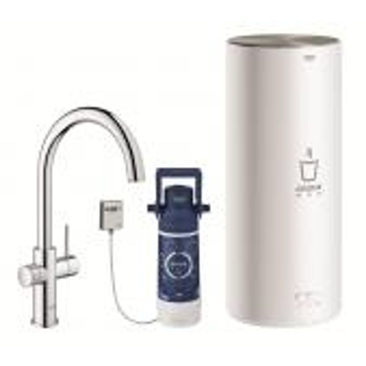 GROHE Red II Duo Køkkenarmatur med C-tud & kedel størrelse L