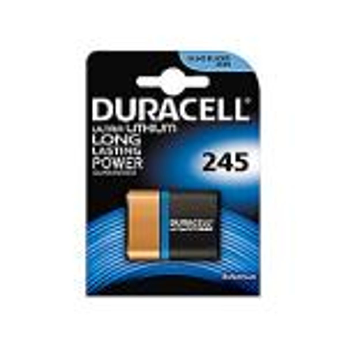 Duracell Ultra Lithium 2CR5/245 batteri 6V. 34x45x17 mm