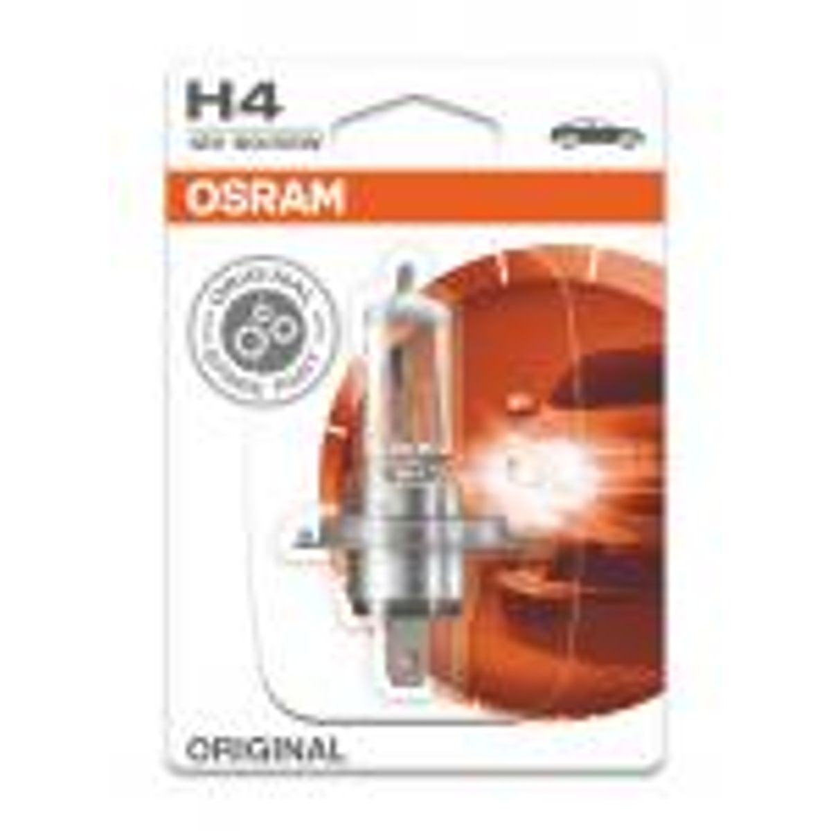 Osram H4 60/55W 12V P43t, forlygte autopære - 64193