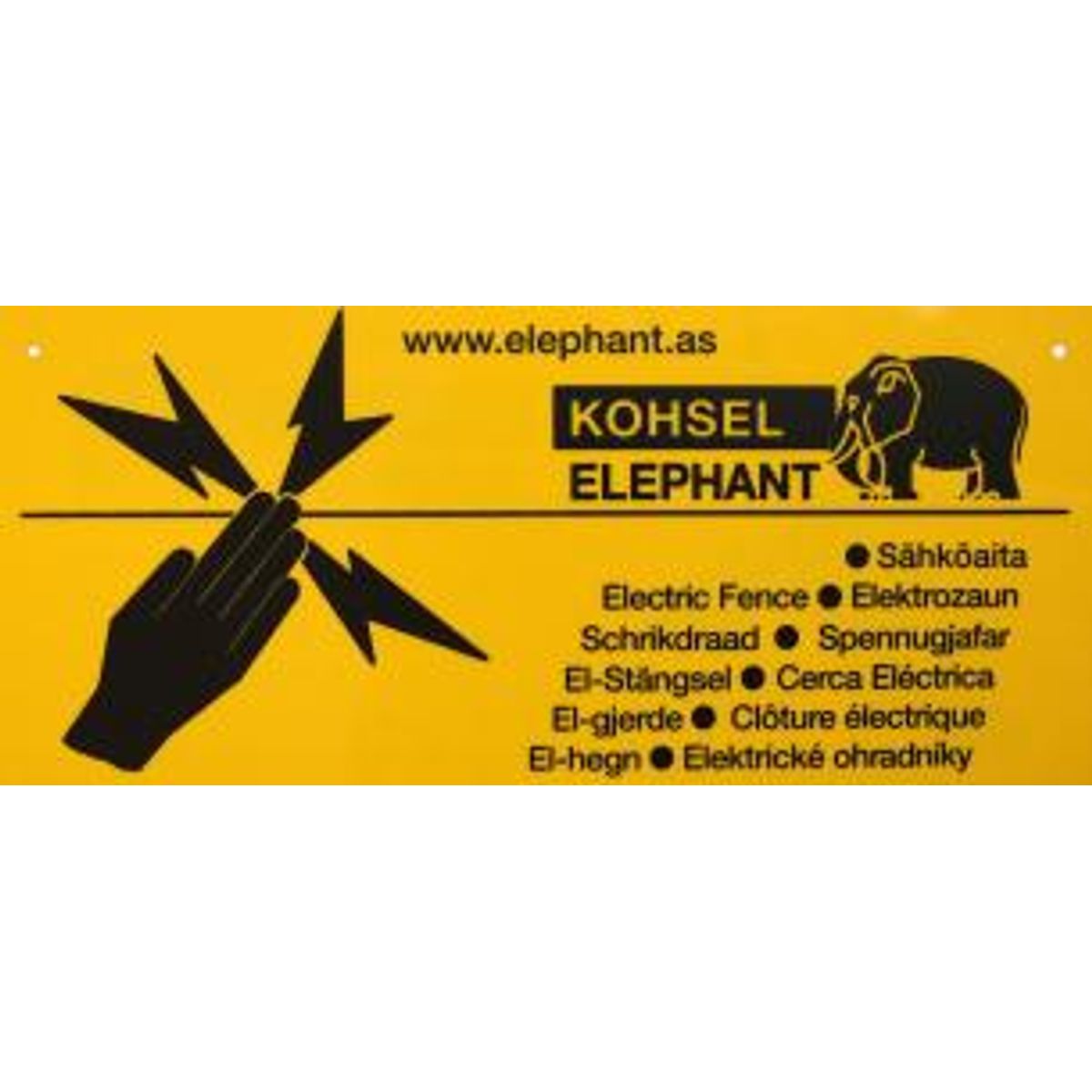 Elephant Advarselsskilt