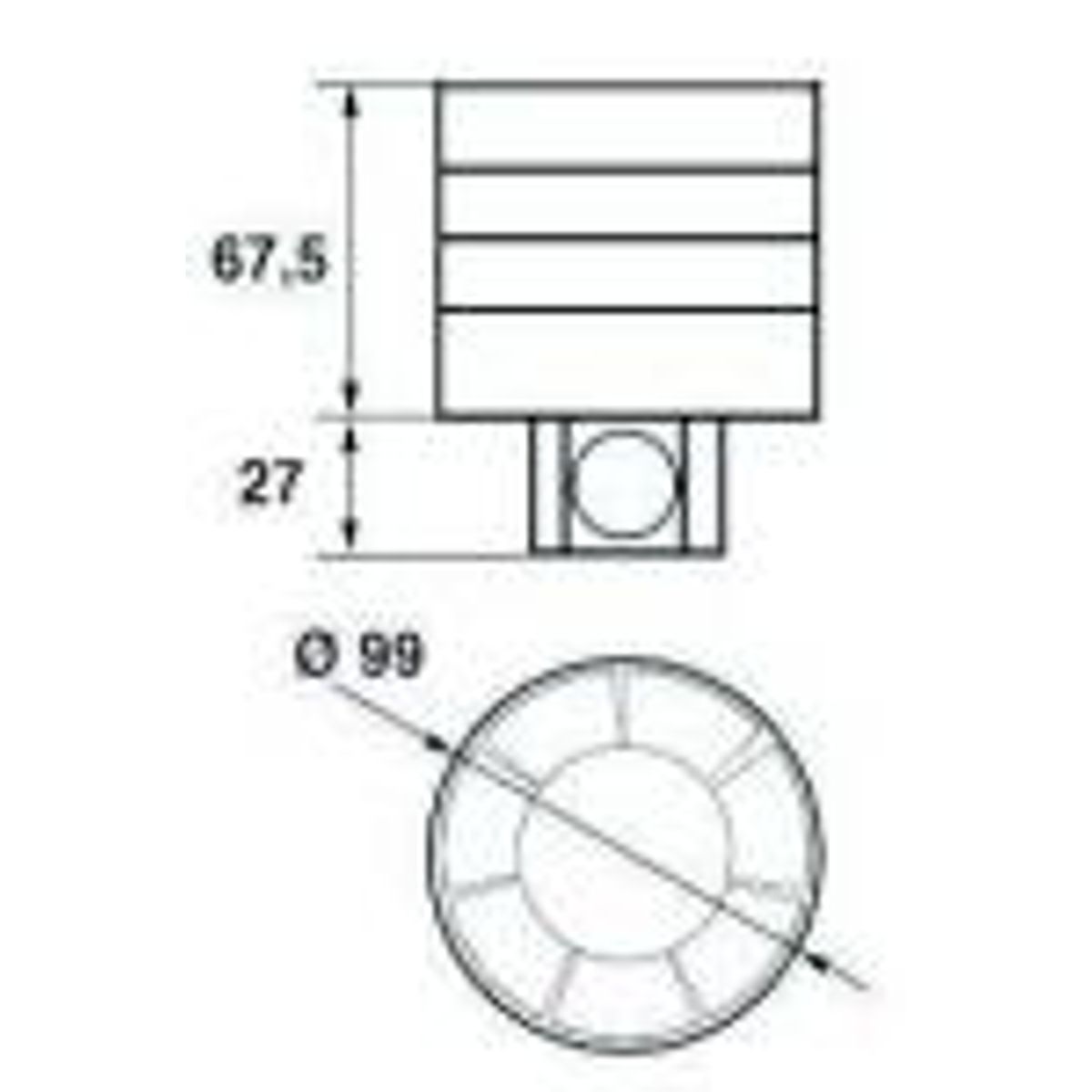 S&P TDM 100 kanalventilator, ø100mm