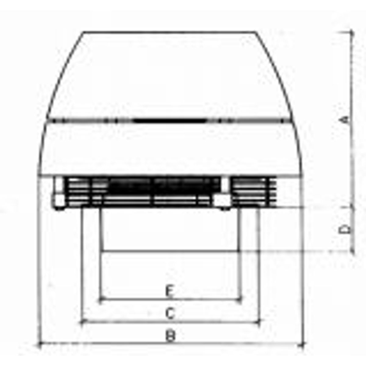 Exhausto tagventilator dth 200-4 230V