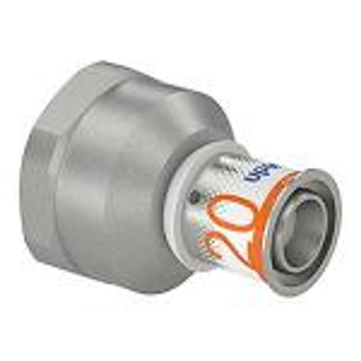 Uponor S-Press PLUS kobling med muffe 20 mm x 1''