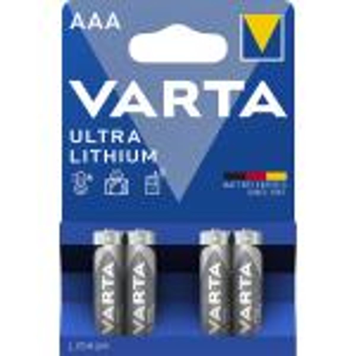 Lithium Batteri Aaa 4-Blister Card