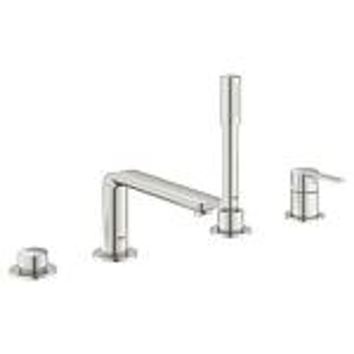 GROHE Lineare New badekar & brusekombination 4-hul. Supersteel