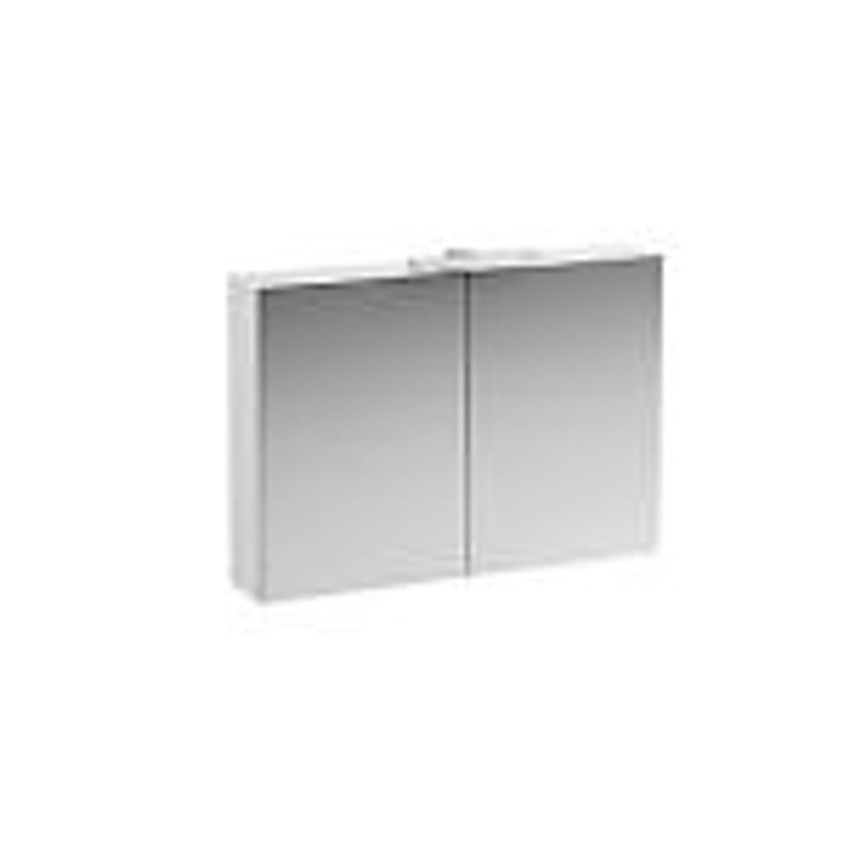 Laufen base spejlskab 1000 mm. Med lys & eludtag eu ip 44. 1000x700x180 mm. Mat hvid