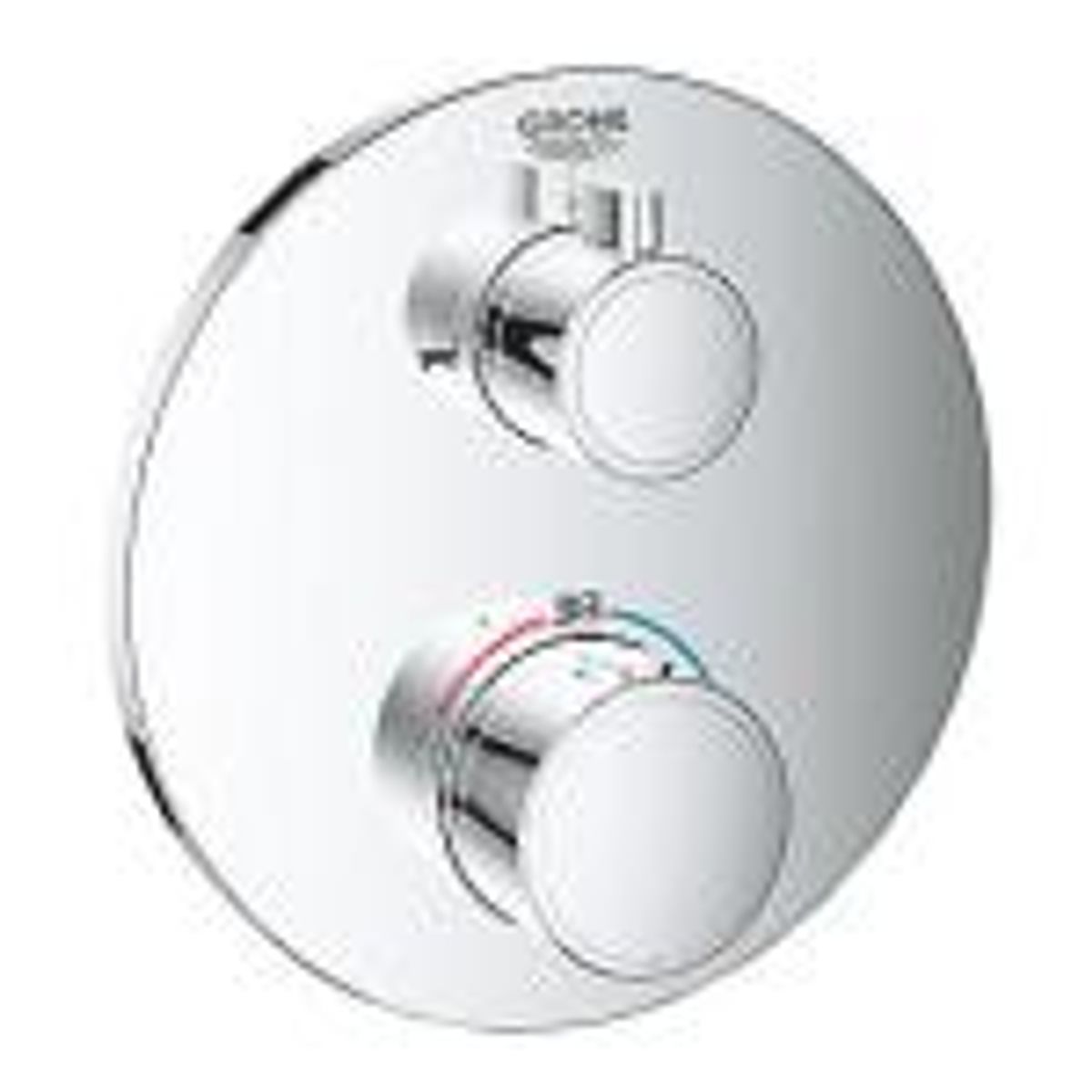 Grohe Grohtherm termostatarmatur til Smartbox til kar, 2 udløb, integreret shut off/diverter-vnt