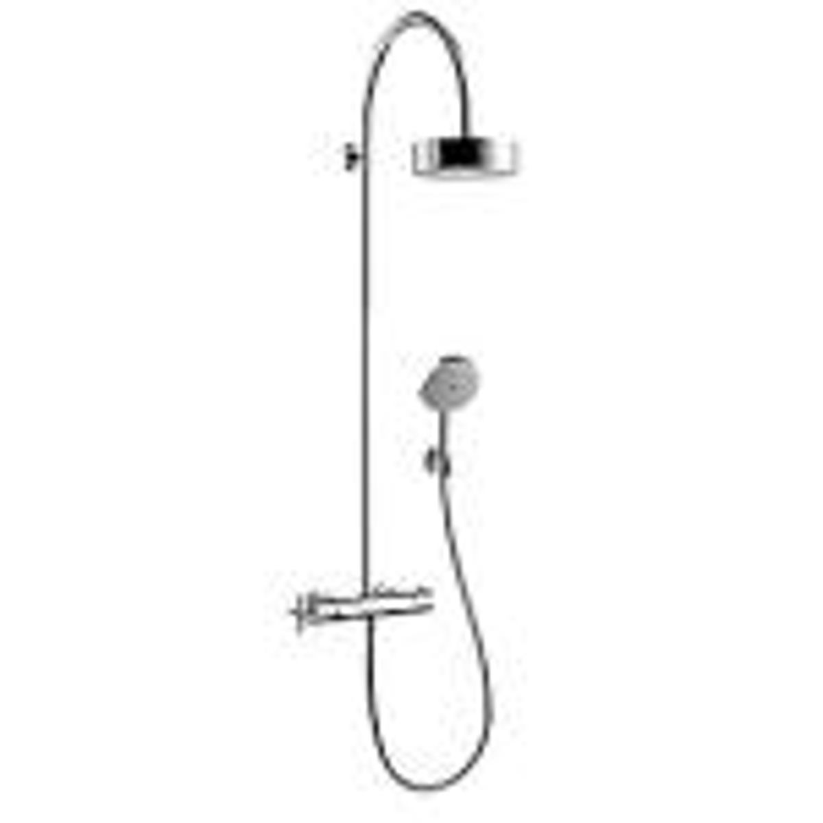 hansgrohe Axor Citterio Showerpipe, med termostat, krom