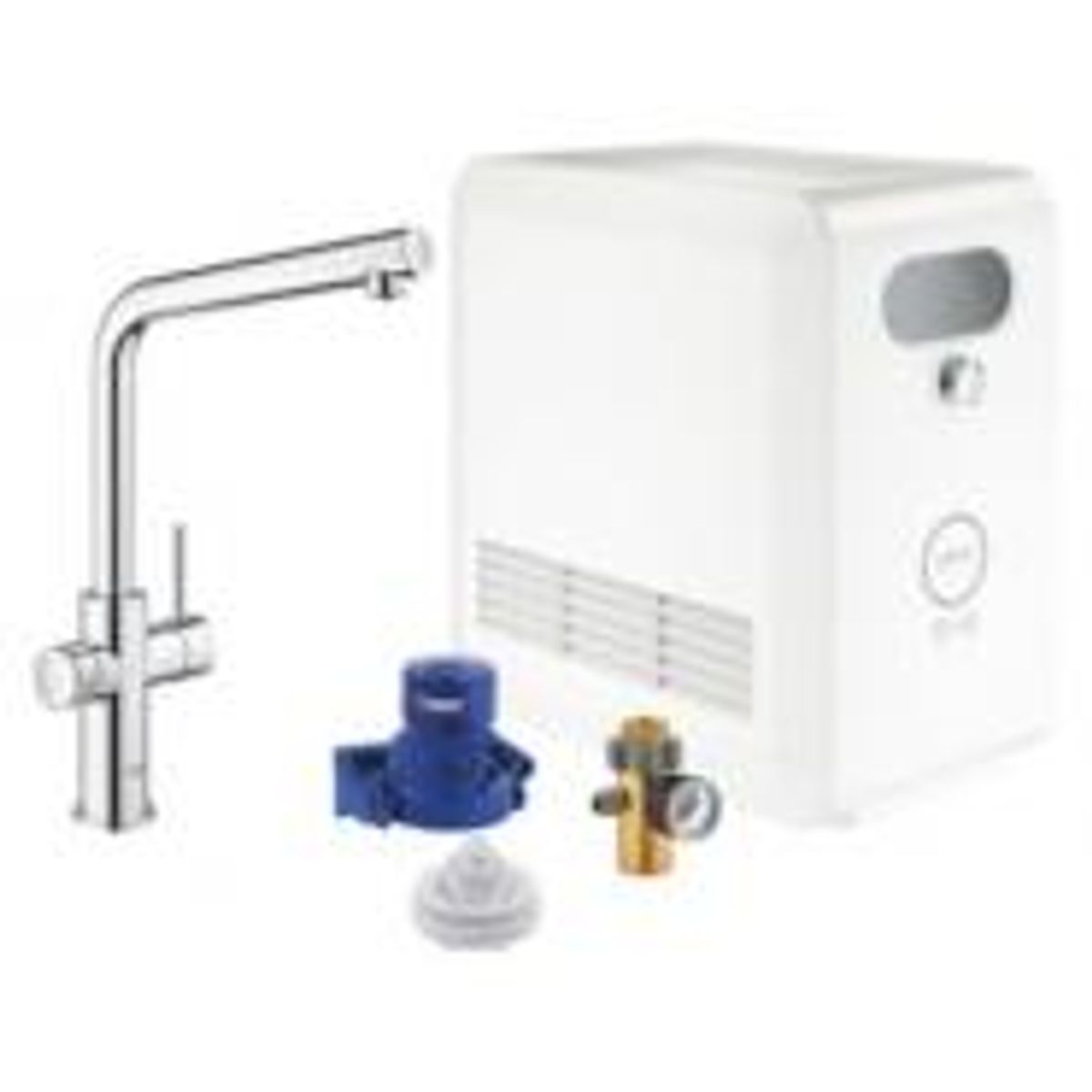 GROHE Blue Professional Køkkenarmatur med køler. L-tud. Krom