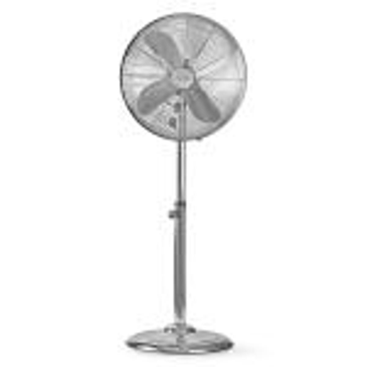 Stand Fan | Diameter: 40 cm | 3-Hastighed | Svingning | 50 W | Justérbar højde | Krom