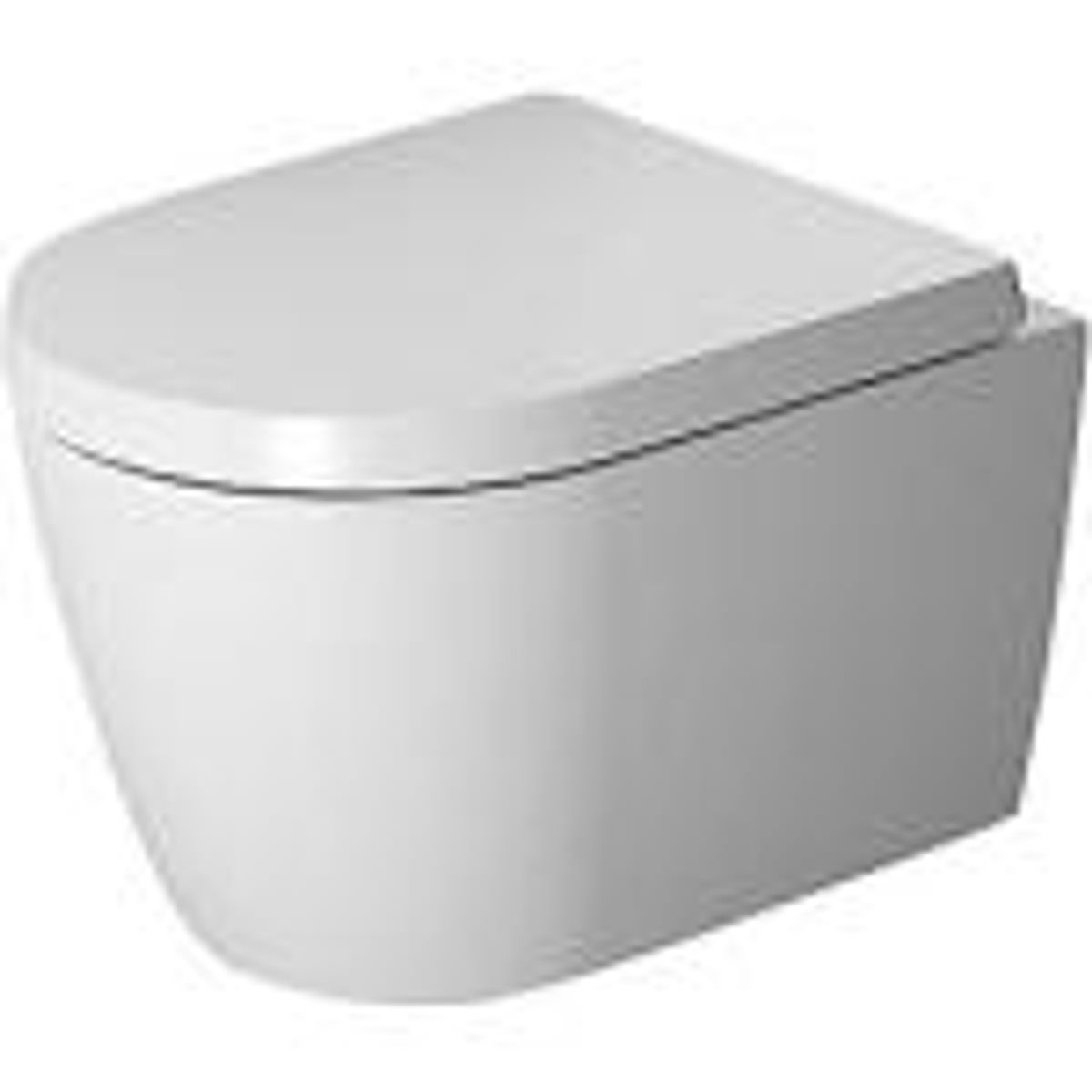 Duravit ME by Starck vægtoilet compact 37x48cm åben skylle-rand, hvid mat satin WonderGliss