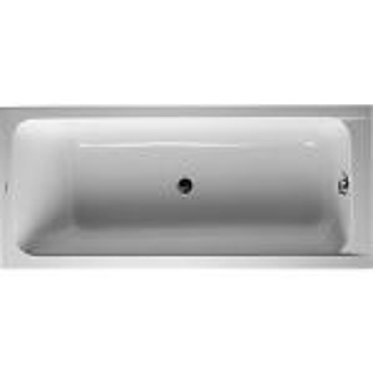 Duravit D-Code badekar, 170x75 cm, centralt afløb