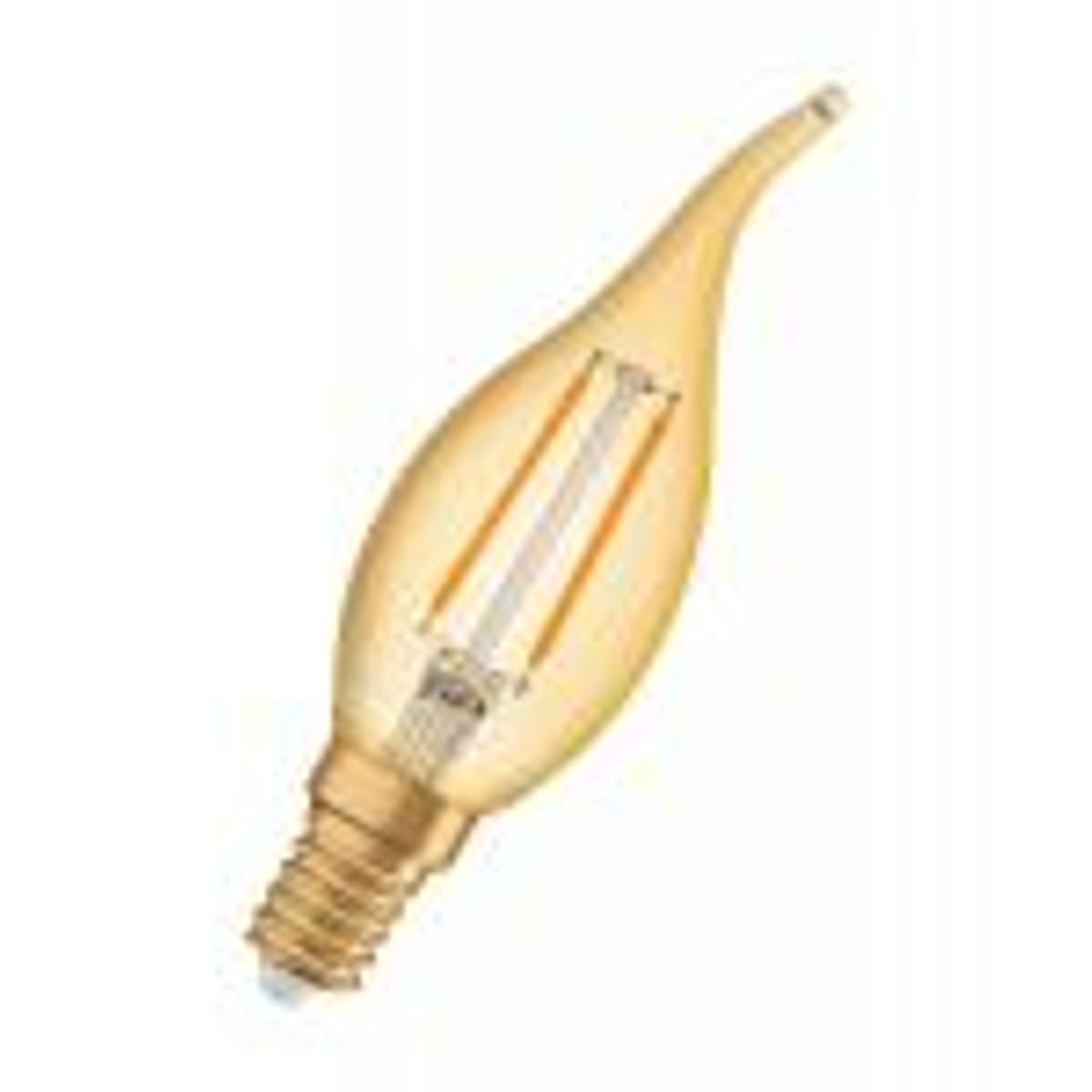 Osram vintage 1906 led kerte vindstød 1,5w/825 (13w) e14 guld