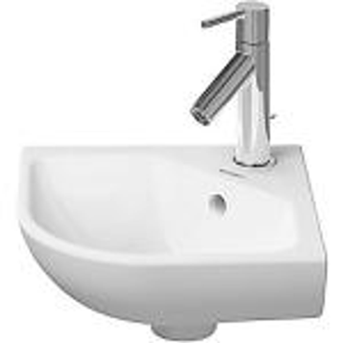 Duravit MEby Starck hjørnevask 43,5x38cm m/hh midt