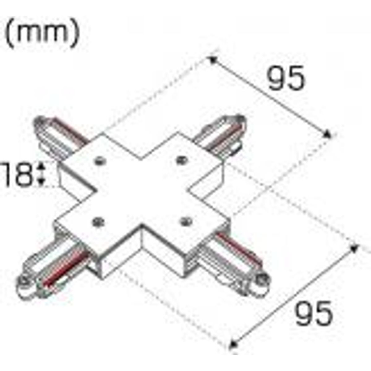 X-tilslutning 1-faset Sort