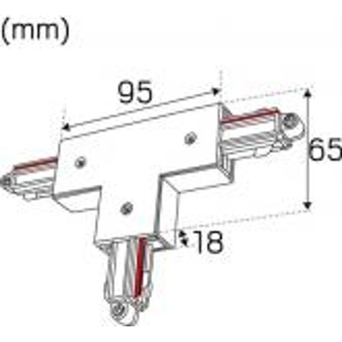 T-tilslutning 1-faset Ydre Sort