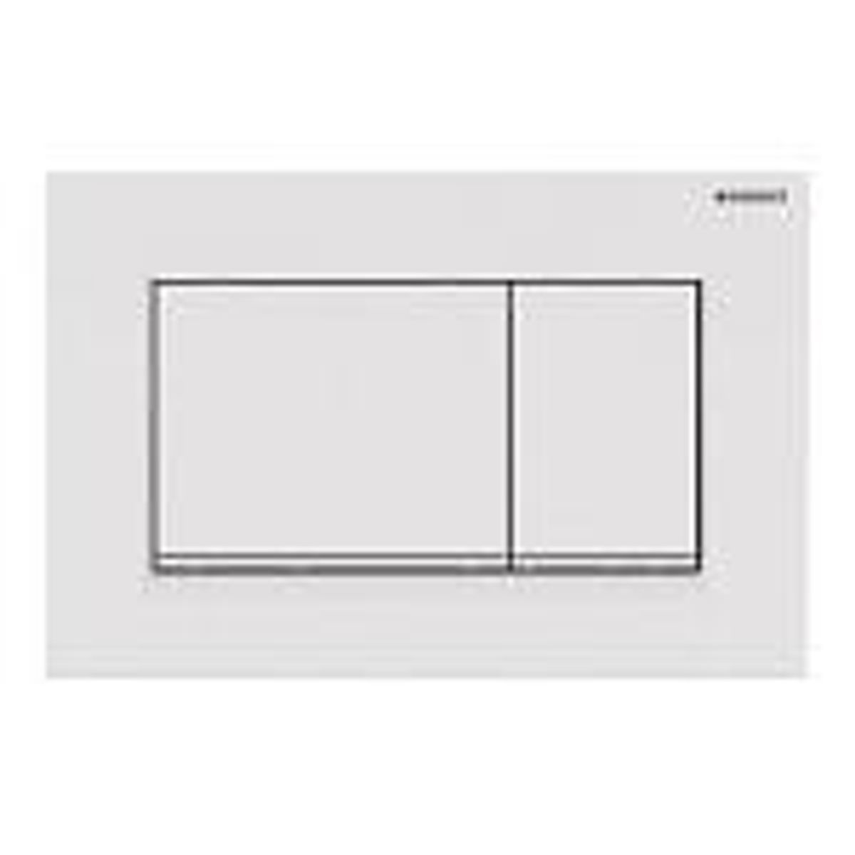 Geberit SIGMA30 betjeningsplade 246x164x12mm alpin-hvid