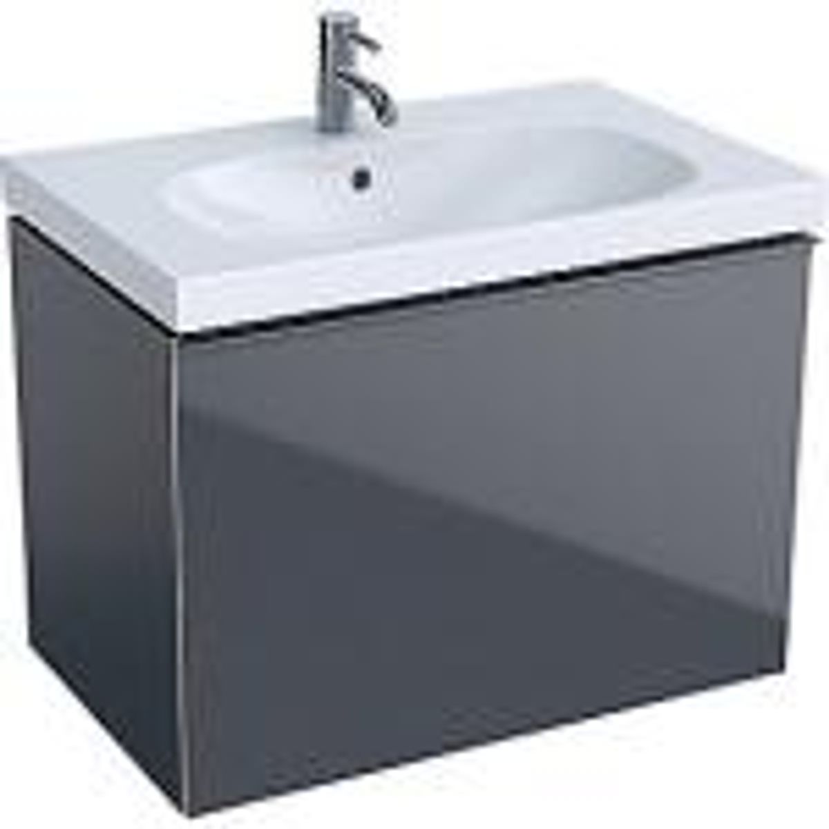 Geberit Acanto vaskeskab 740x535x475mm 1skuffe Lava