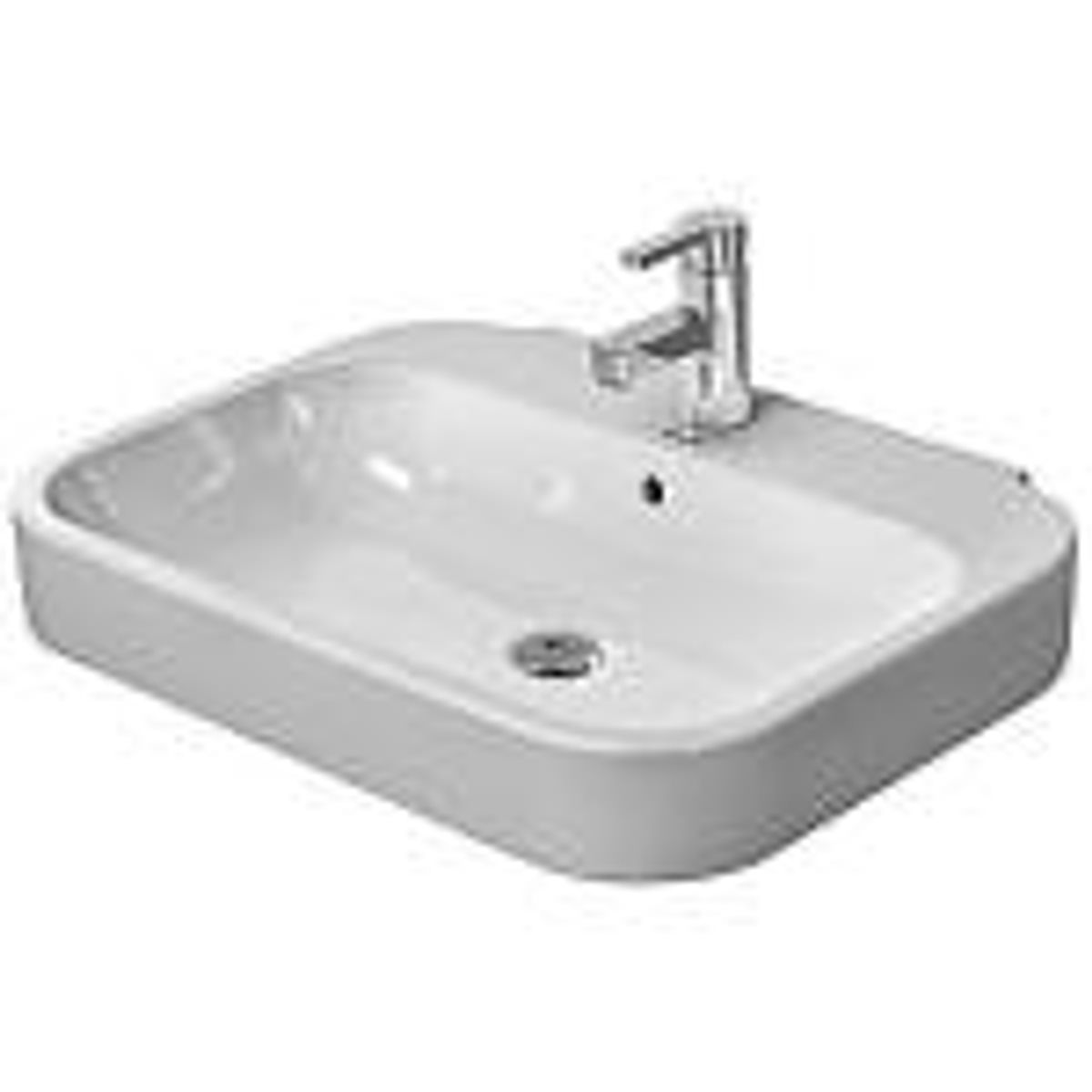 Duravit Happy D.2 håndvask 60cm 600x475mm, Wondergliss