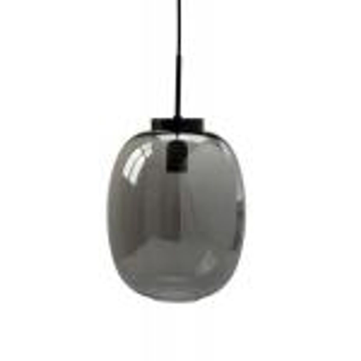 Dl39 Smoke Pendant W/black Suspension