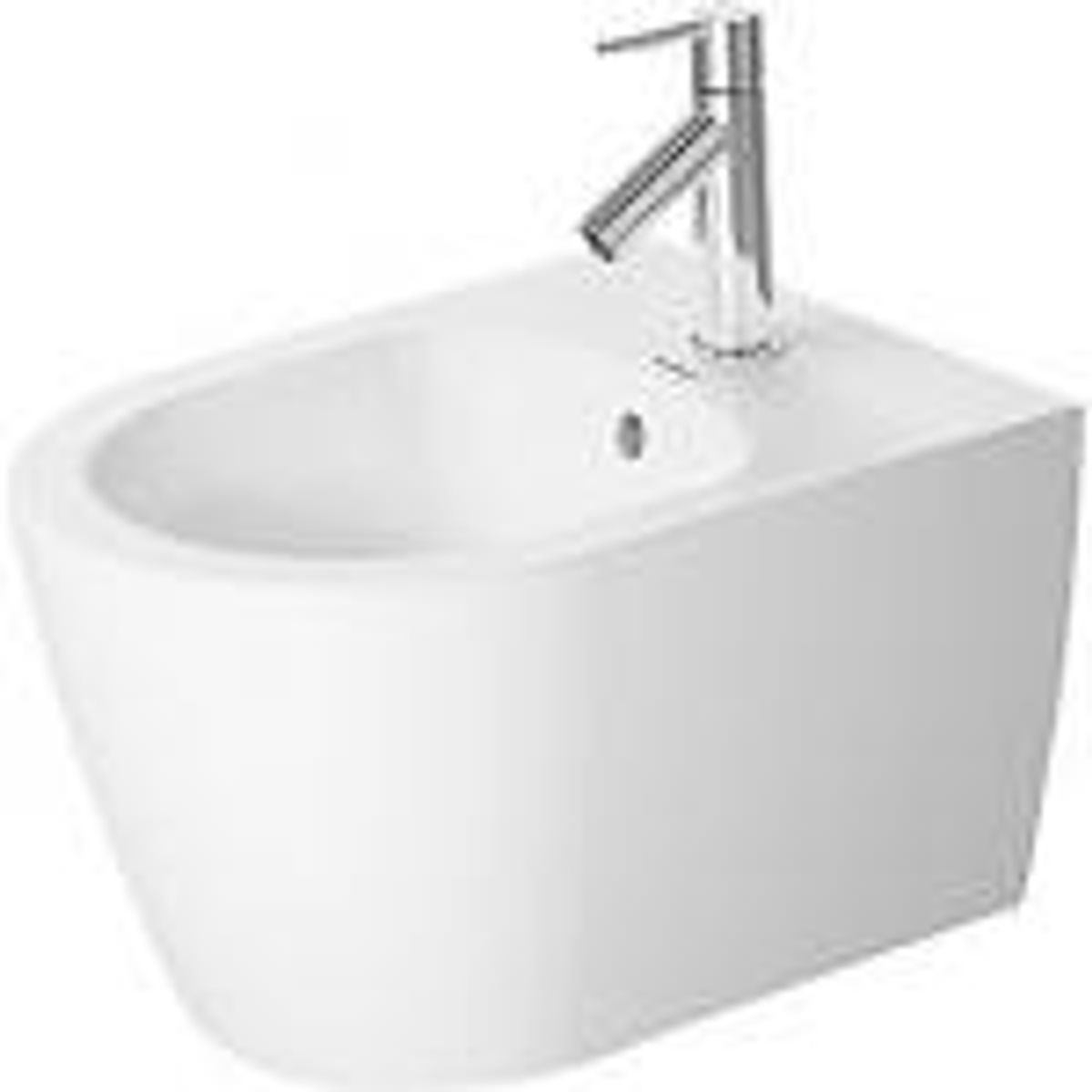 Duravit ME by Starck vægbidet compact 48x37 med hanehul & WonderGliss