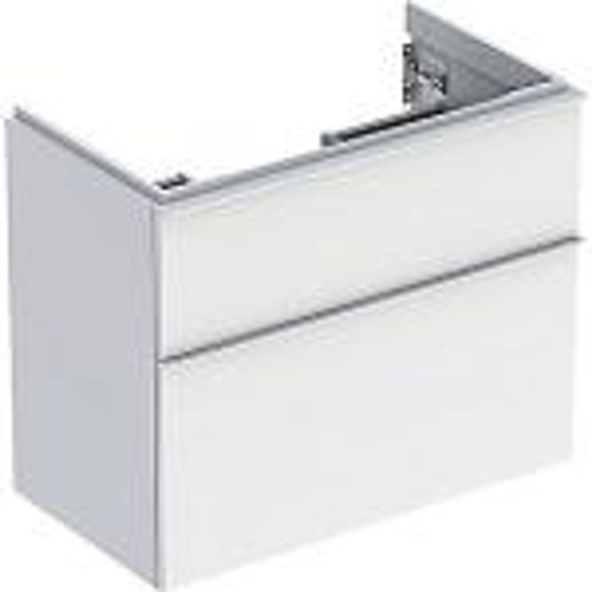 Geberit Icon vaskeskab 740x416x615mm 2skuffer hvid