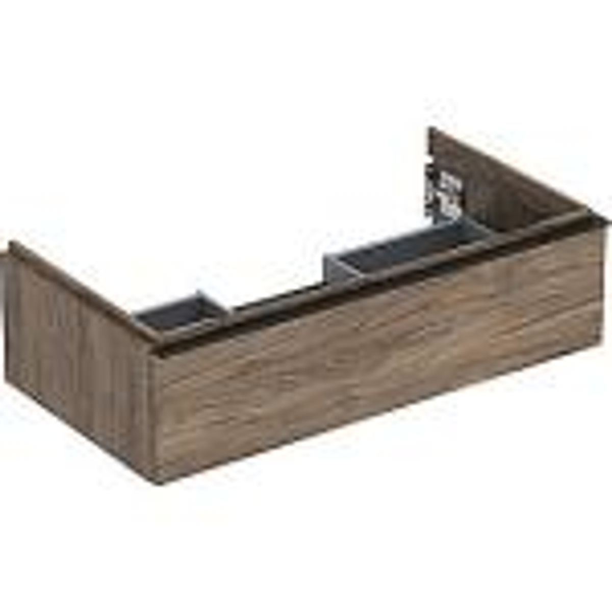 Geberit Icon vaskeskab 888x476x247mm 1skuffe nøddetræ hickory