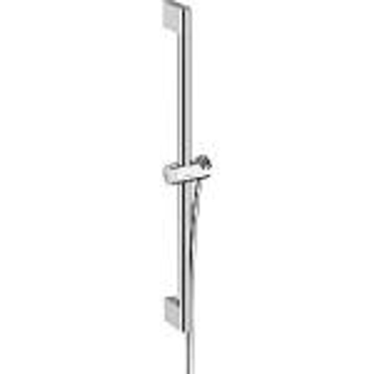 Hansgrohe unica bruserstangsæt pulsify s 65 cm med push bruserholder og bruserslange krom