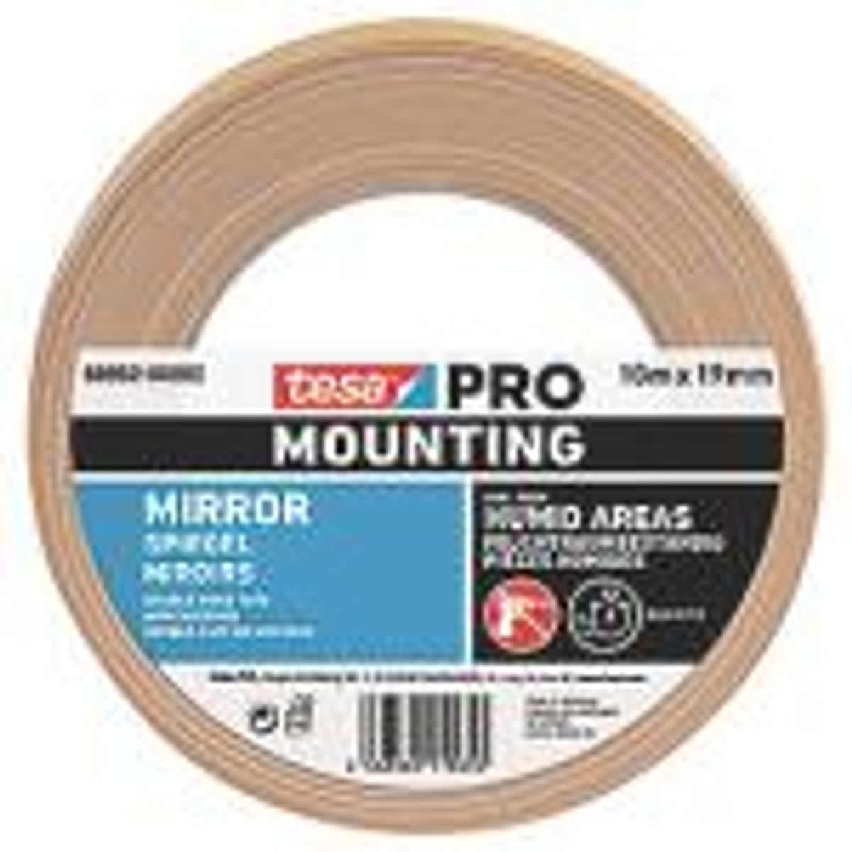 tesa monteringstape 10mx19mm PRO 66952, dobbeltklæbende spejltape