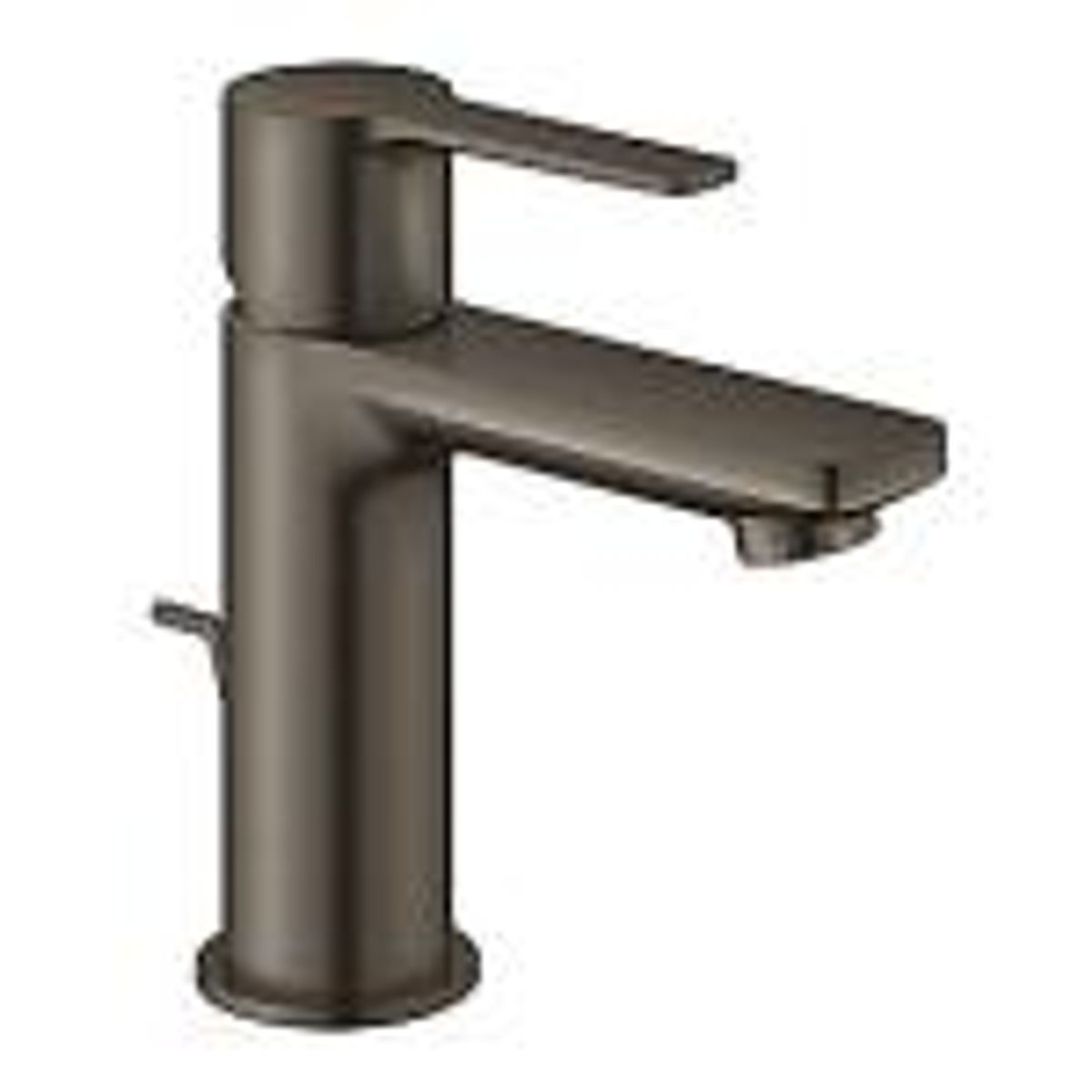 GROHE Lineare new håndvaskarmatur 107mm tud med bundventil. Børstet Hard graphite