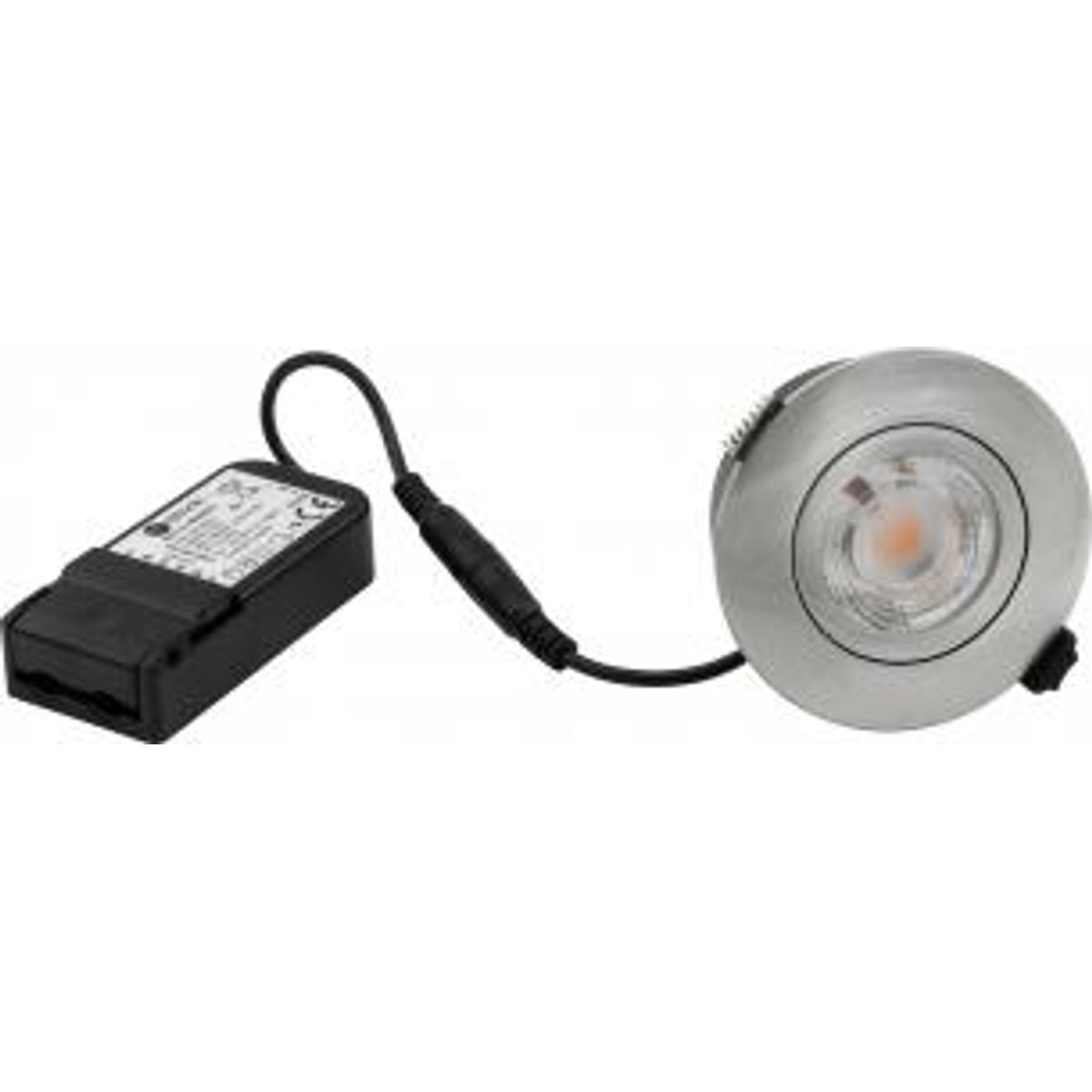 Nordtronic - Low Profile Flexible G2, 6w 2700K (440 lumen), ø87mm, Børstet, udendørs